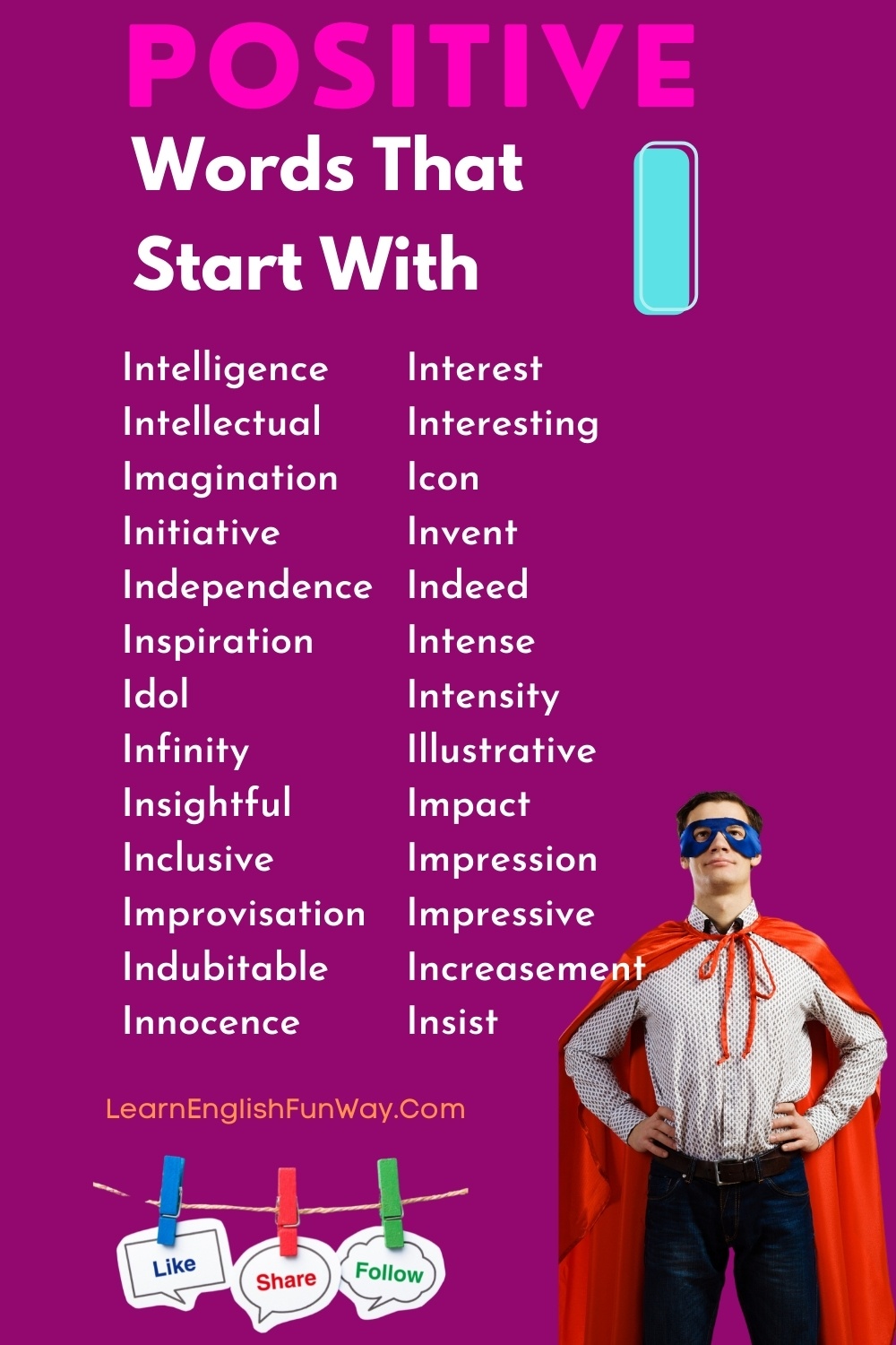 Positive Words That Start With I