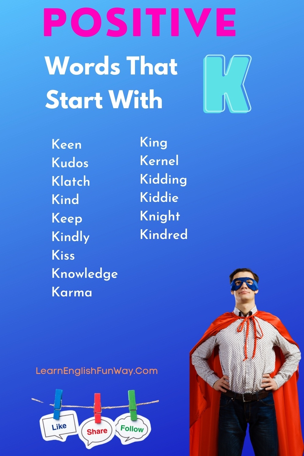 Positive Words That Start With K