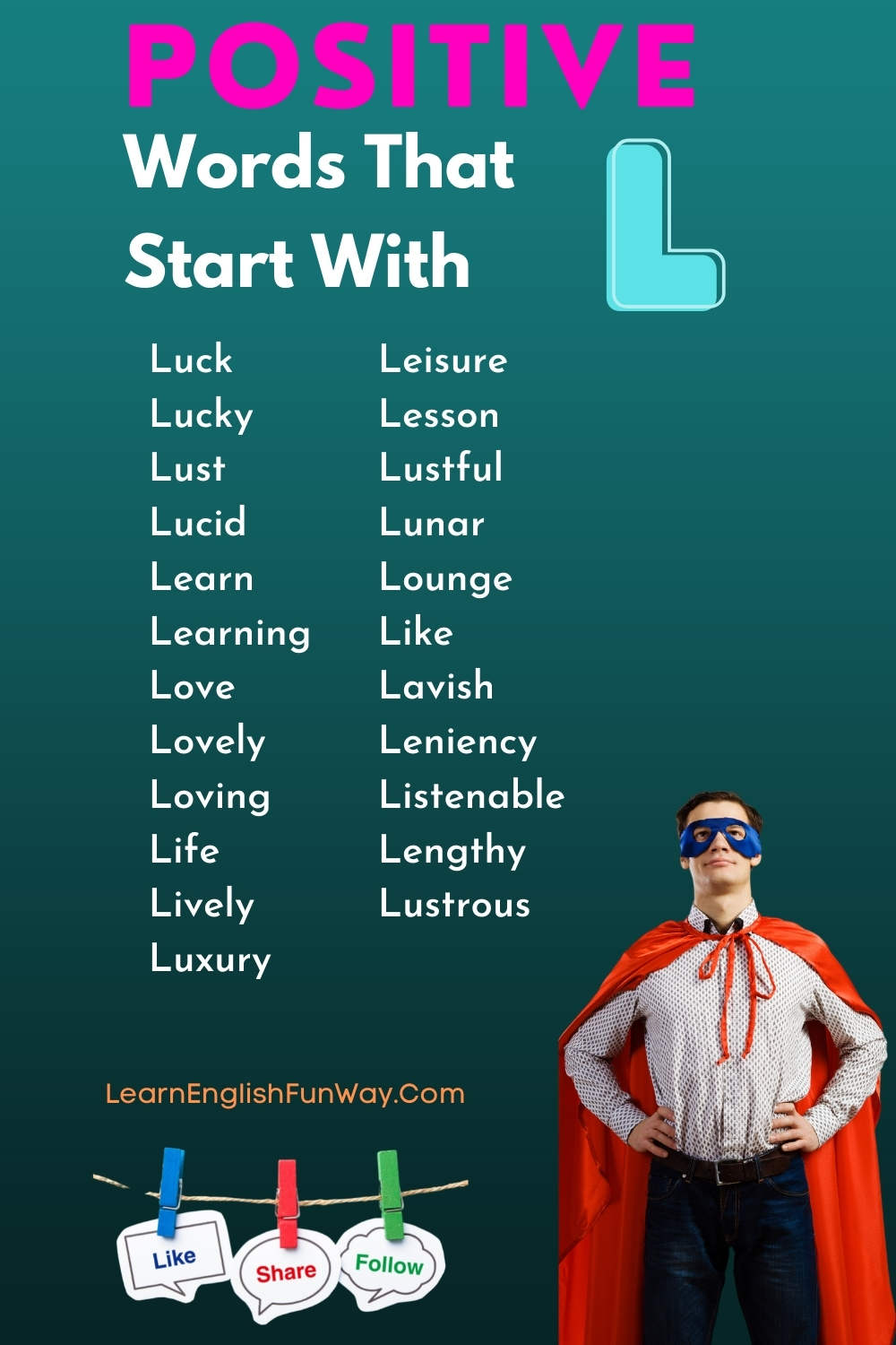 Positive Words That Start With L