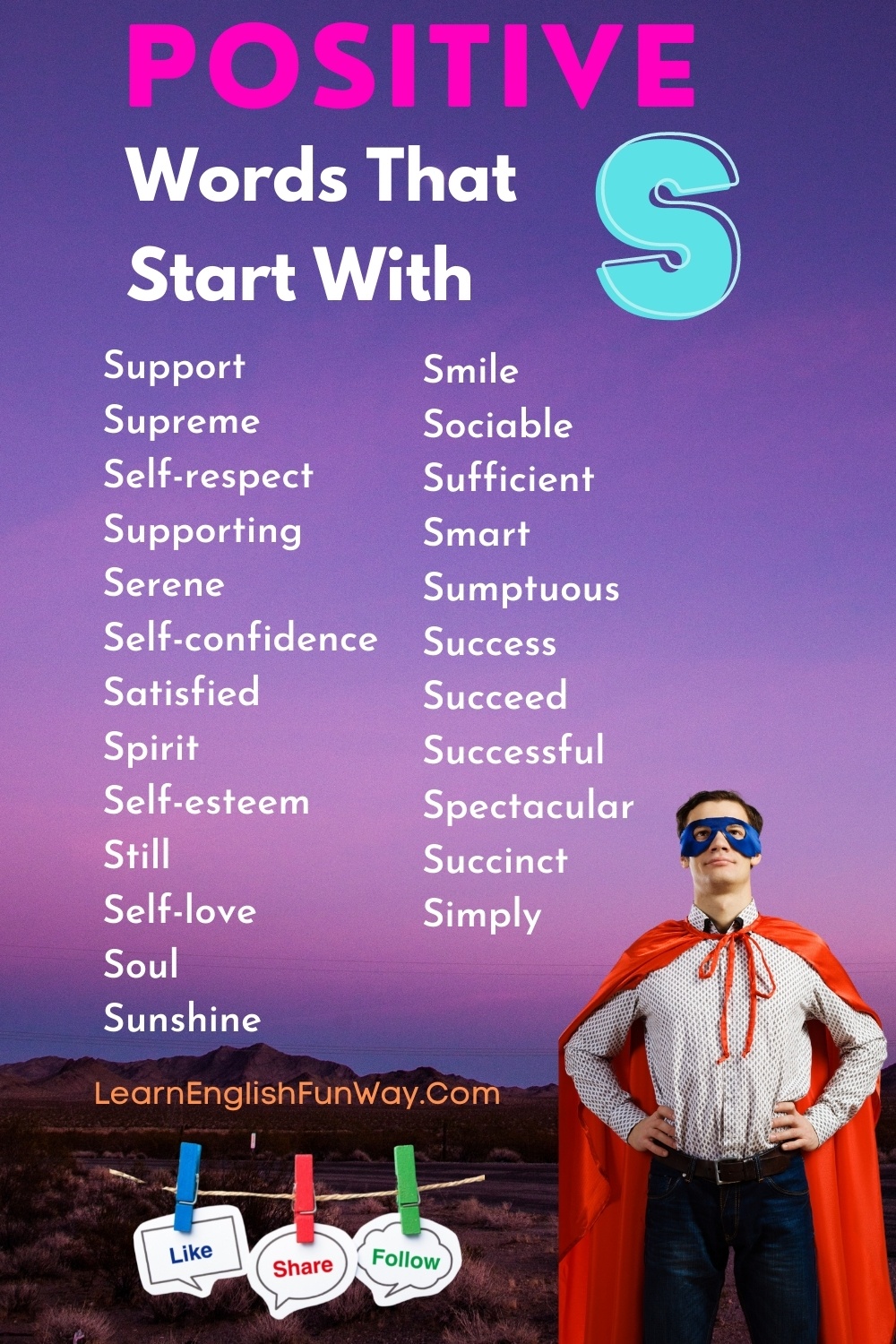Positive Words That Start With S