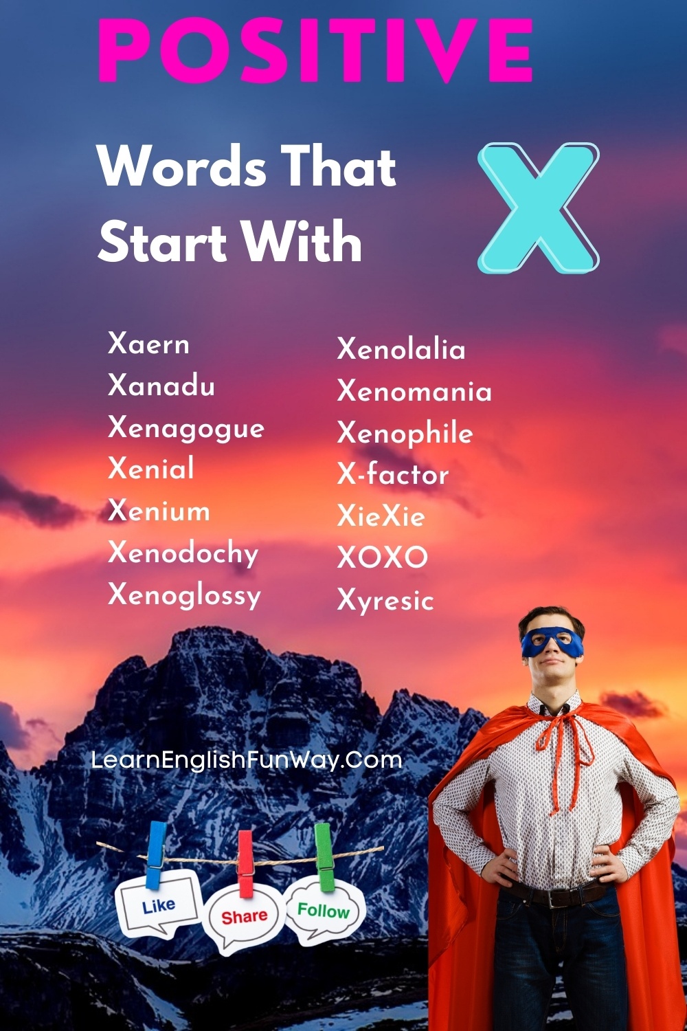 Positive Words That Start With X