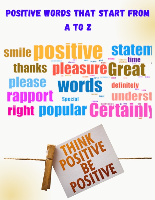 Positive Words That Start From A To Z