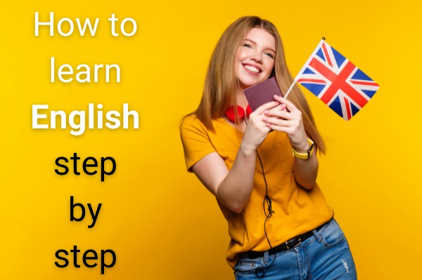 how to learn English step by step
