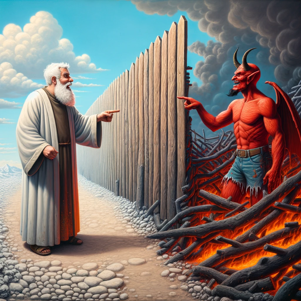 Short Funny Stories – 46 Satan's Fence